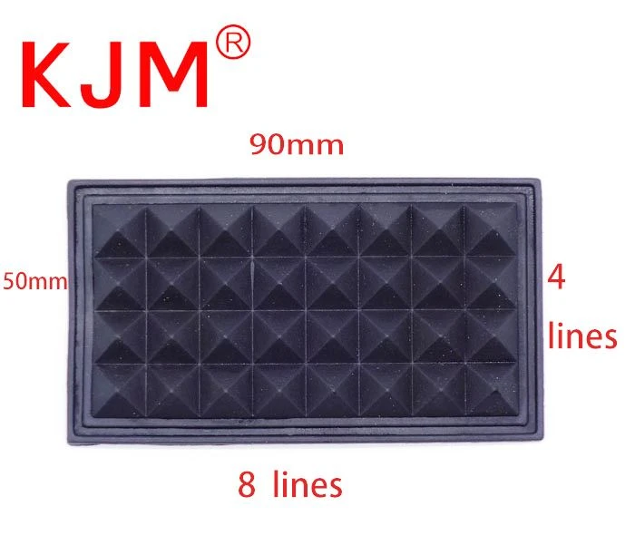 Black Plastic Sewable Bottom Feet Pad For Backpack Case